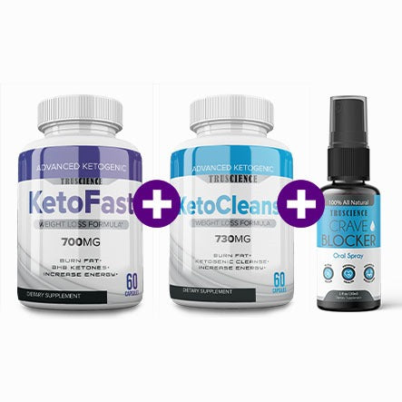 KetoFast + KetoCleanse + Crave Blocker Combo